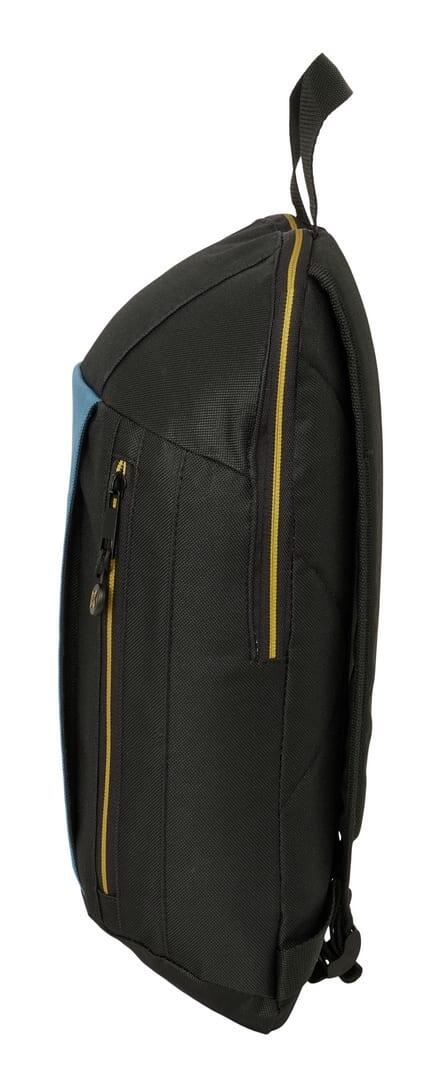 Mini zaino Munich per adulti con tasca frontale e spallacci regolabili, nero e 3/3