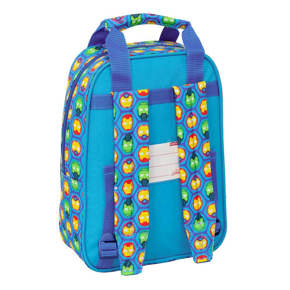 Mochila escolar infantil do Homem de Ferro com bolso frontal e alças acolchoadas 2/3