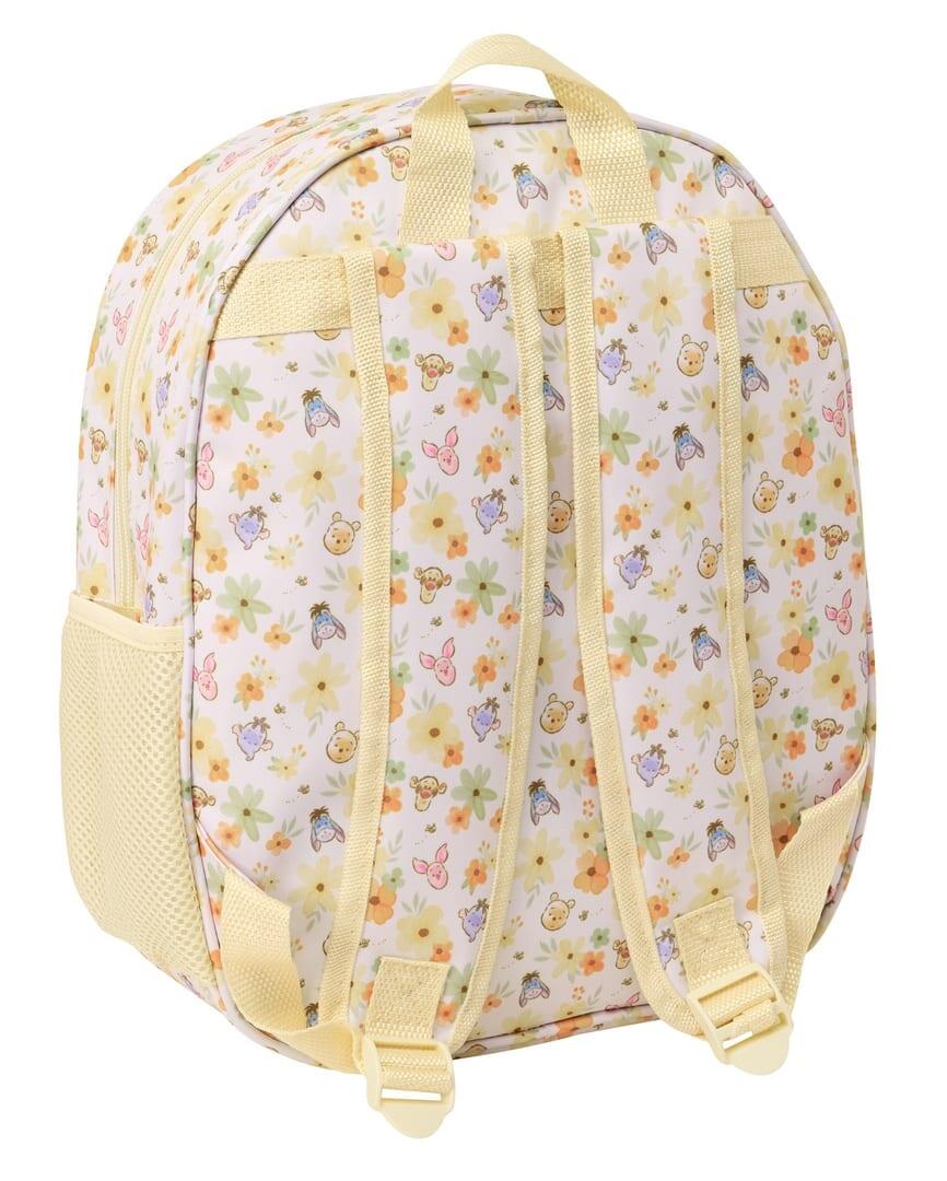 Mochila infantil 3D do Ursinho Pooh com porta-garrafa e alças, bege 2/3
