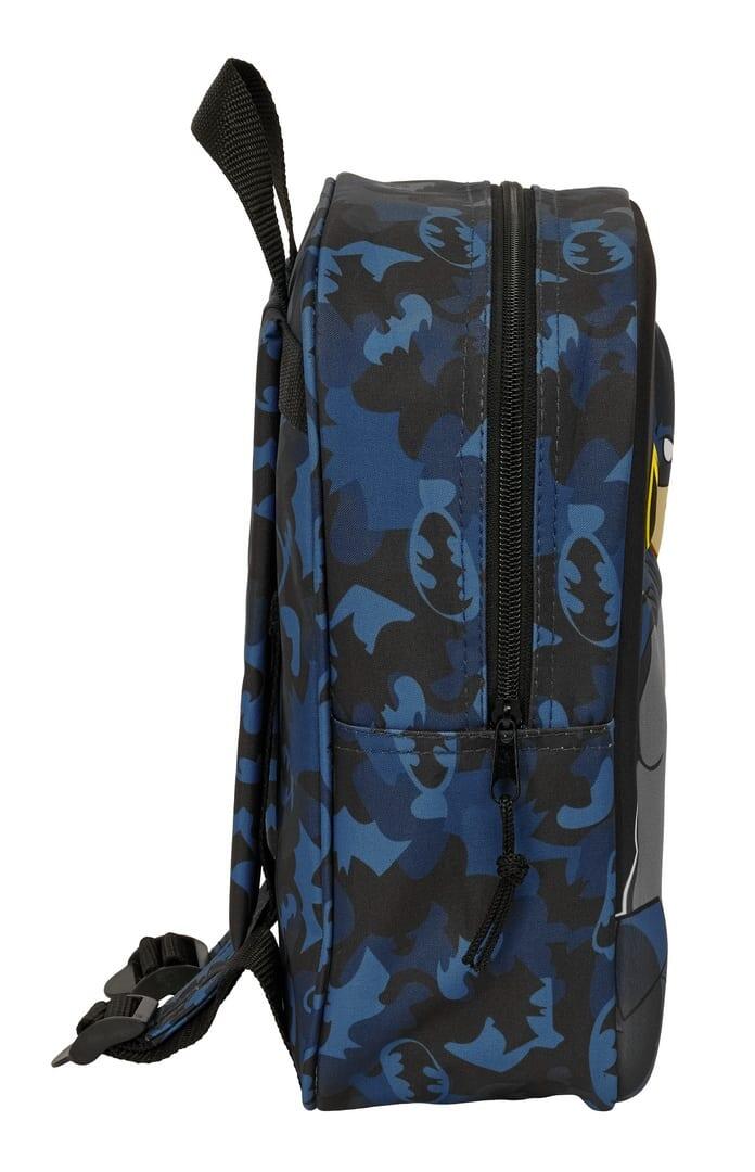 Sac à dos Batman 3D pour enfants avec fermeture éclair bleue et noire 3/3