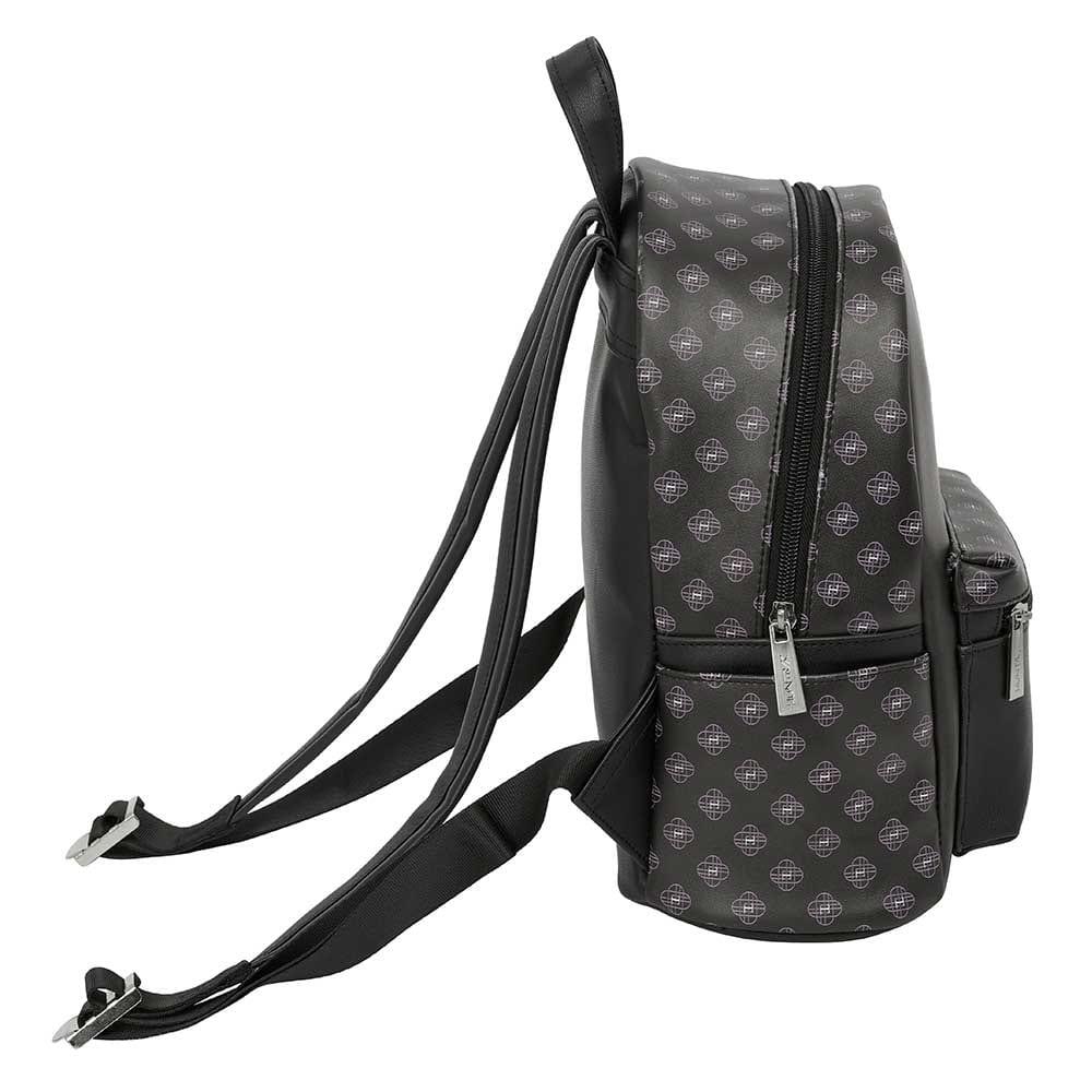 Mochila infantil mini K-Pop Demon Hunters com bolso frontal - Preta 3/3