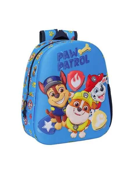 Sac à dos scolaire Pat' Patrouille 3D pour enfants avec porte-bouteille et 3/6