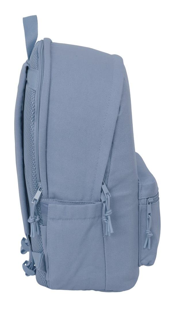Mochila para laptop adulto de 15,6" com USB e bolso frontal - Azul 4/6
