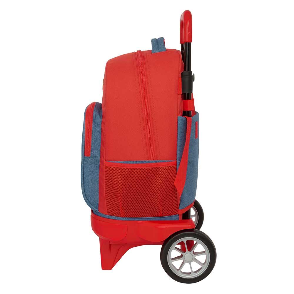 Sac à dos scolaire Super Mario pour enfants, avec roulettes et poche avant 3/3