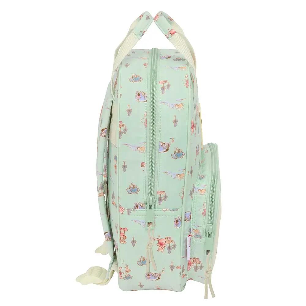 Mochila infantil do Ursinho Pooh com bolso frontal, verde menta, 28 cm 3/3