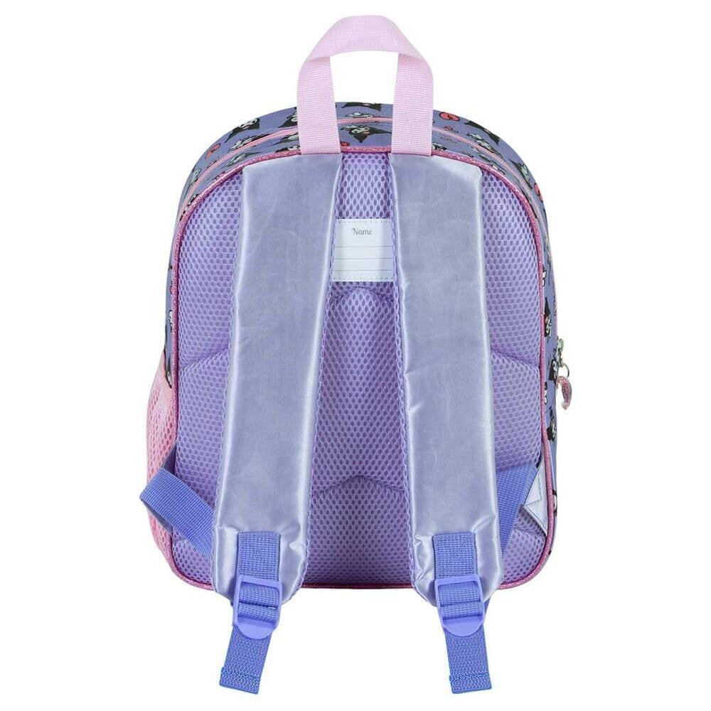 Zaino 3D per bambini Kuromi Hello Kitty e amici, 30 cm, lilla e rosa 3/4