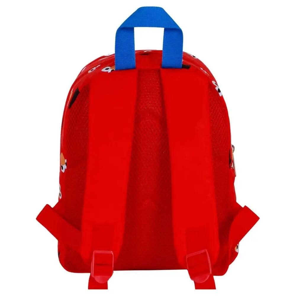 Zaino per bambini Elmo con tasca frontale e spallacci regolabili, rosso, 27 cm 3/3