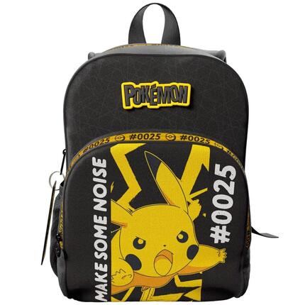 Mochila Infantil Pokémon Pikachu Twilight Champions 42 cm Negra y Amarilla