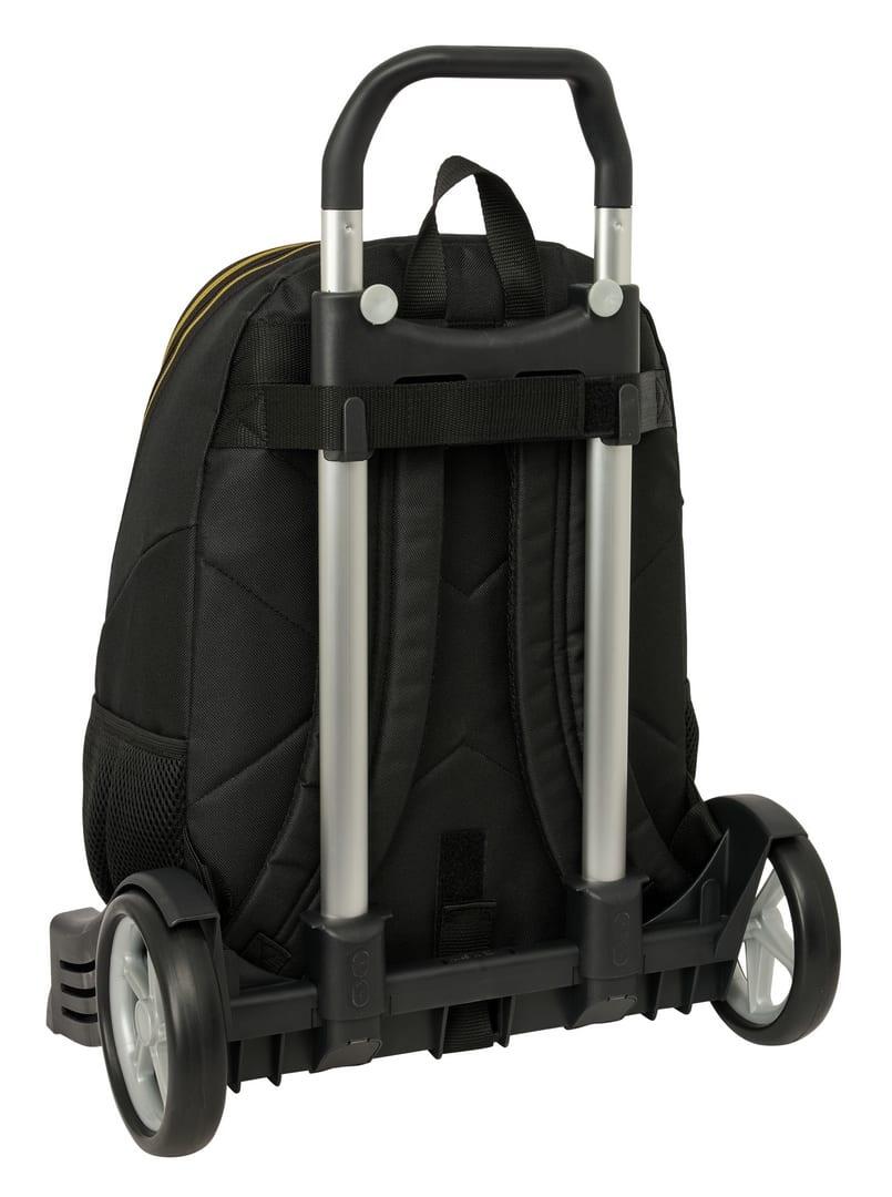 Mochila escolar infantil Munich com carrinho, rodas e porta-garrafas - Azul 2/3