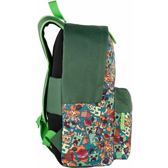 Sac à dos Minecraft pour enfants avec poche avant et compartiment pour 2/2
