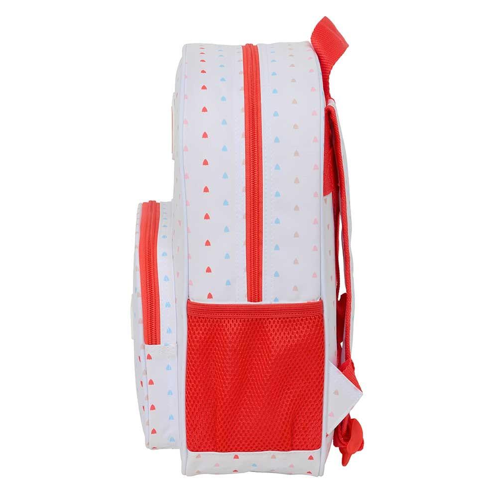Mochila infantil do Sevilla FC, adaptável a carrinhos de bagagem, com bolso 3/3