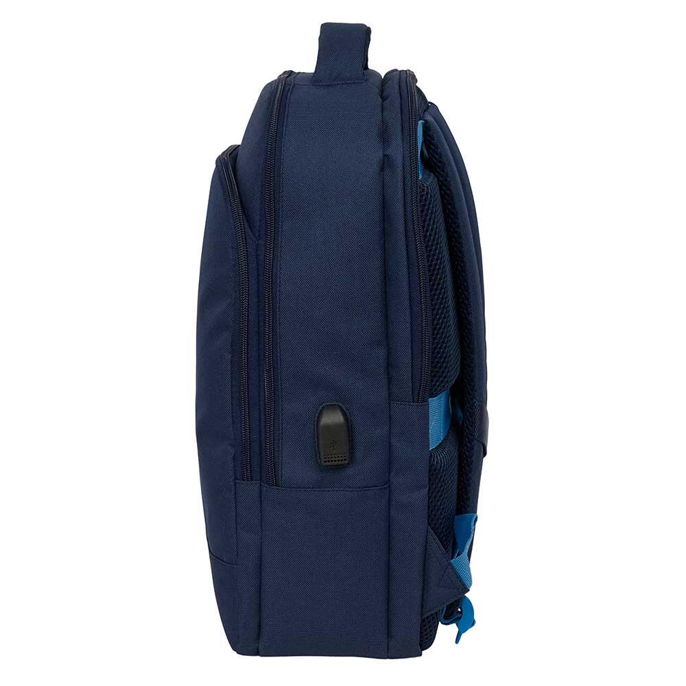 Mochila Spagnolo para adultos, para laptop de 15,6", com entrada USB e suporte 3/5