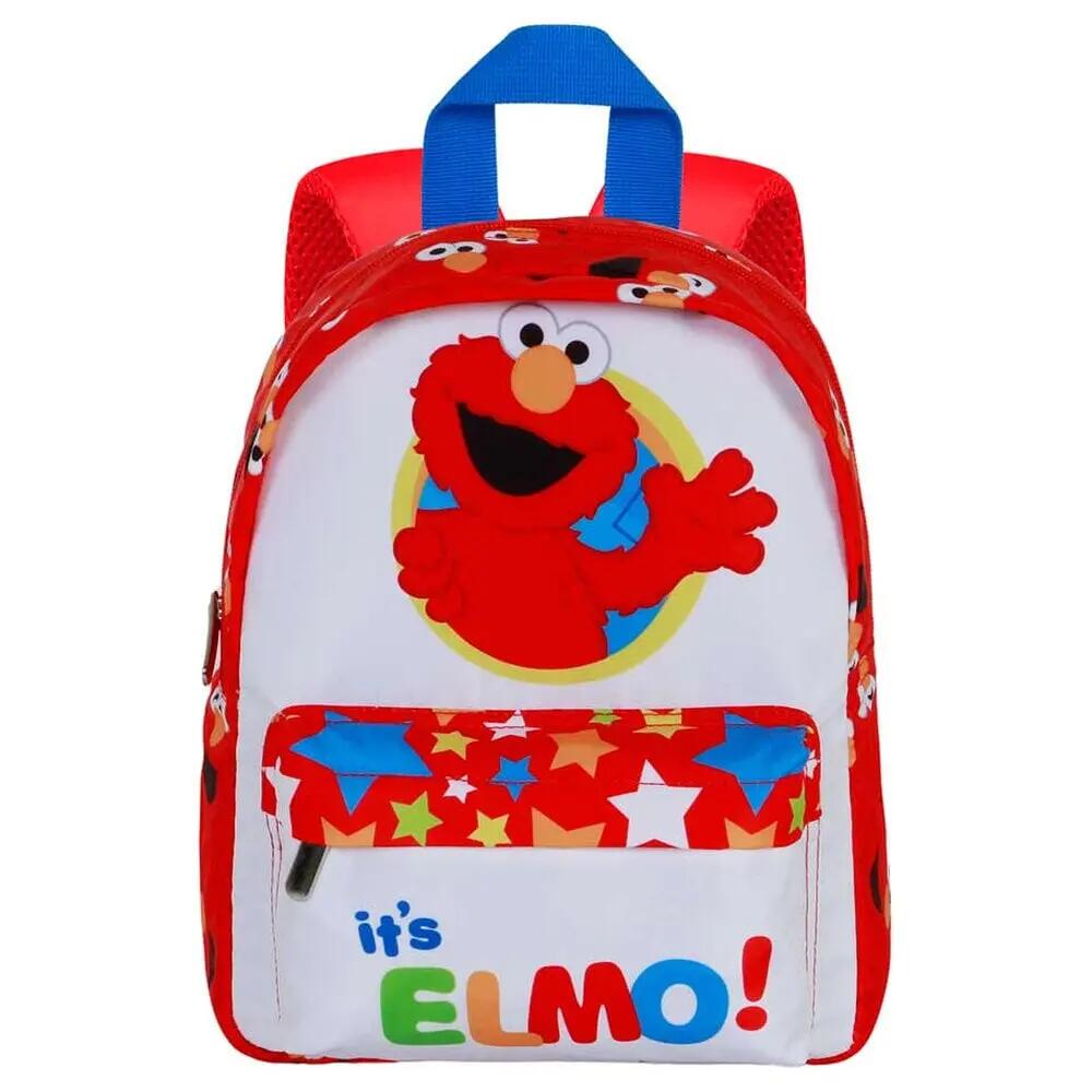 Zaino per bambini Elmo con tasca frontale e spallacci regolabili, rosso, 27 cm 2/3