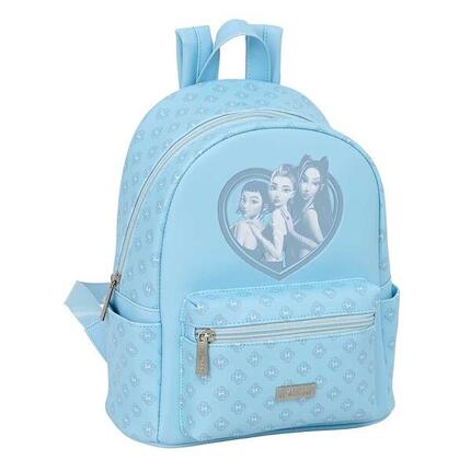 Mini K-Pop Dämonenjäger Kinderrucksack mit Vordertasche – Schwarz