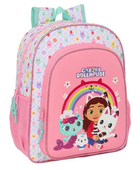 Sac à dos scolaire pour enfants de la maison de poupée de Gabby, adaptable à une