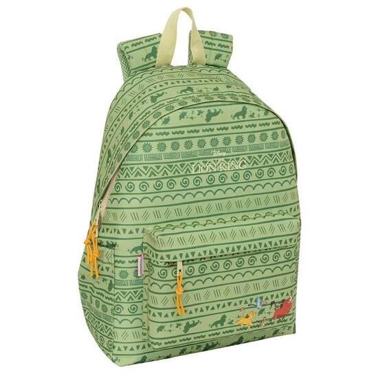 Zaino per bambini Mufasa per laptop da 141″ con tasca frontale - Verde