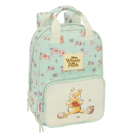 Zaino per bambini Winnie the Pooh 3D con portaborraccia e manici beige