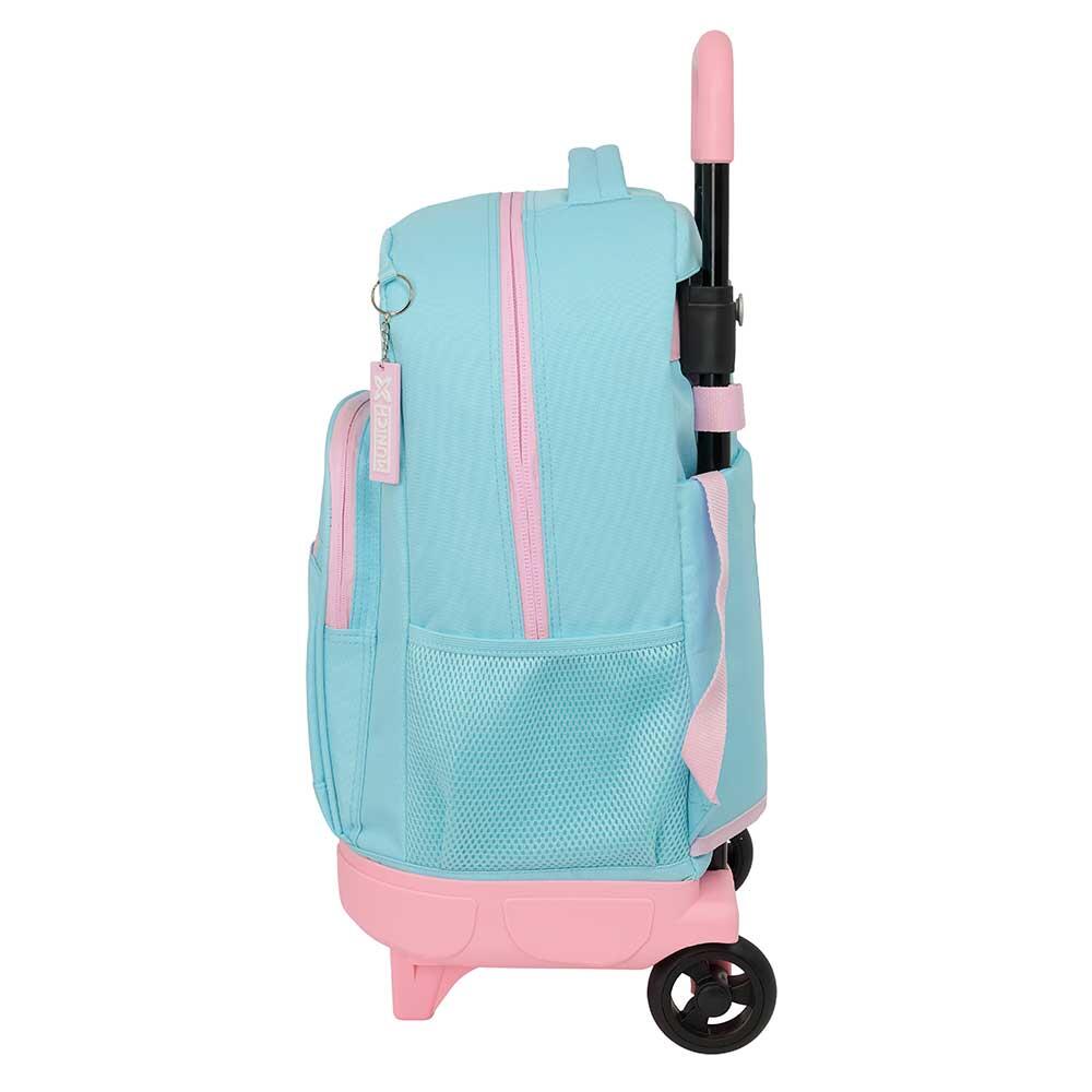 Mochila escolar infantil Munich Sky com rodas e bolso frontal, azul 3/3