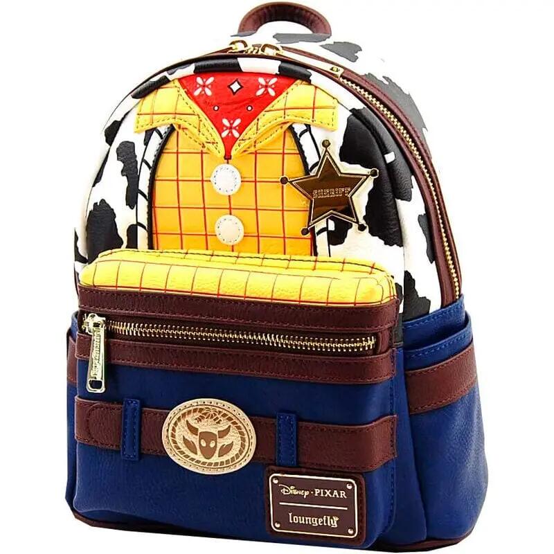 Zaino per bambini Toy Story Woody, 26 cm con tasca frontale, blu e marrone 2/2
