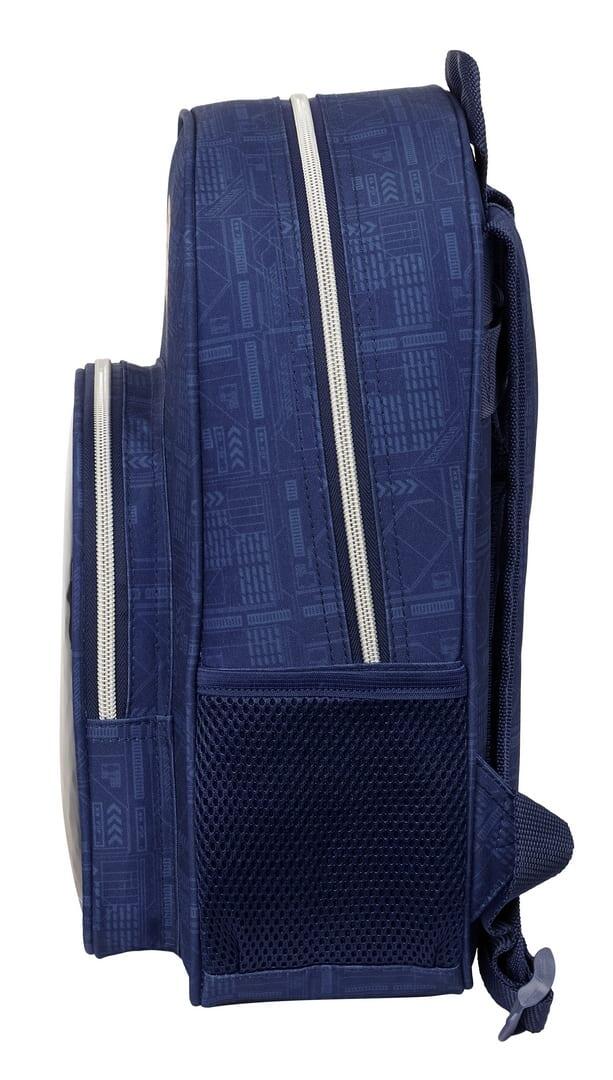 Mochila escolar infantil Star Wars adaptável a carrinhos com bolso azul 3/3