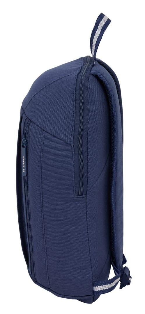 Zaino mini El Ganso Jeans per adulti con cerniera verticale, blu navy 3/3