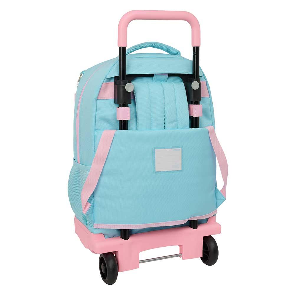 Mochila escolar infantil Munich Sky com rodas e bolso frontal, azul 2/3