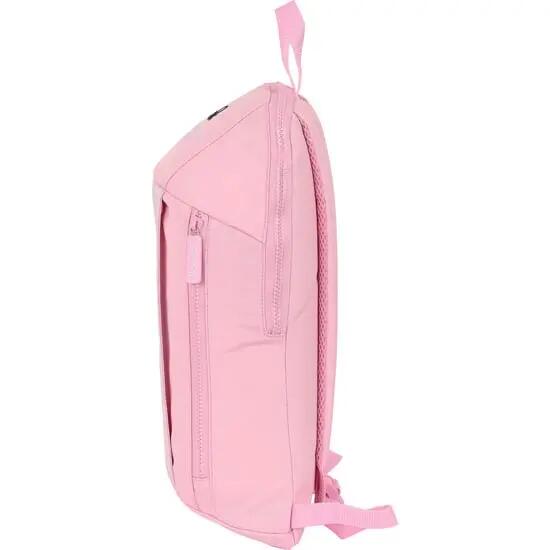 Mini Mochila Adultos Benetton Vichy con Bolsillo Frontal y Cremallera Rosa 3/3