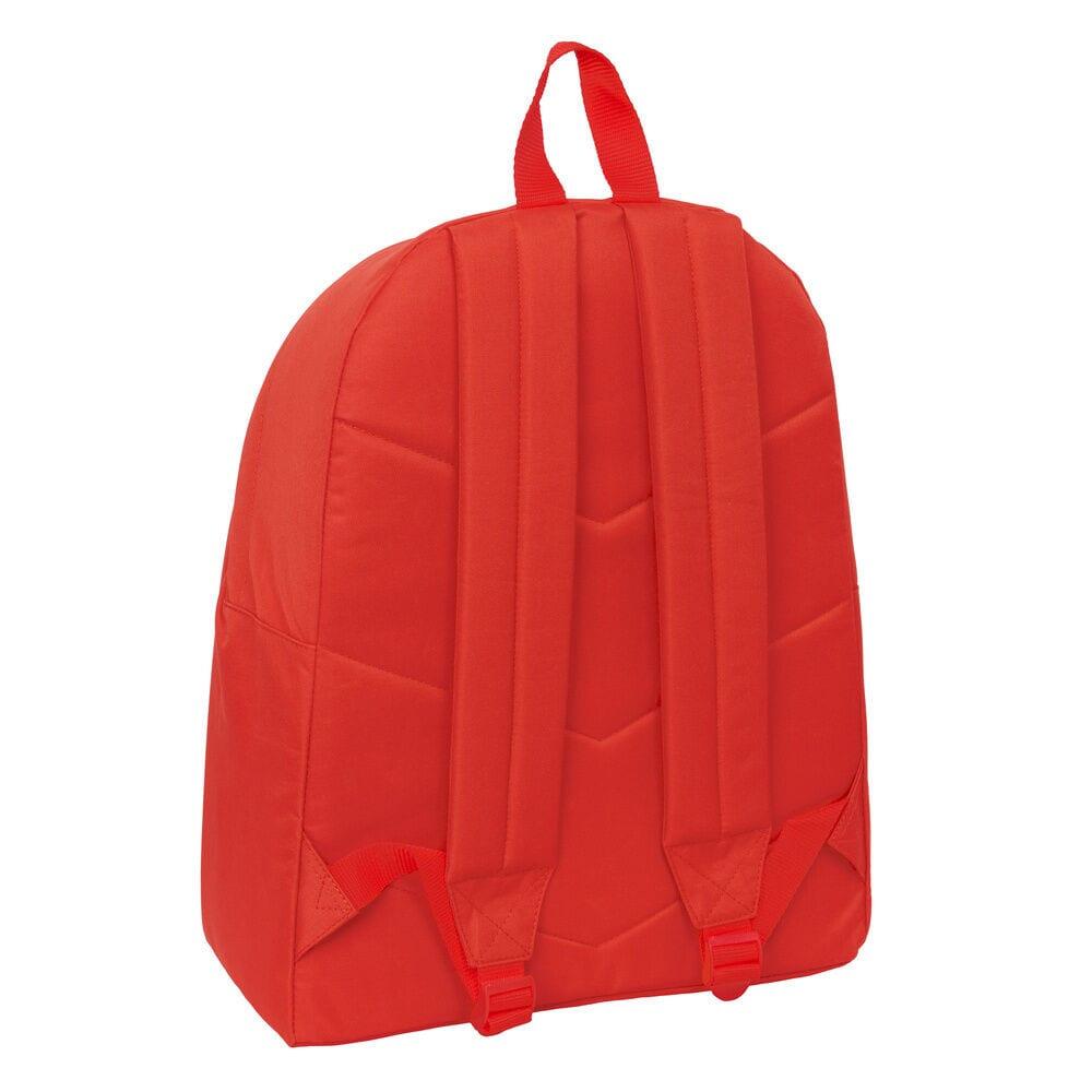 Mochila infantil Super Mario com bolso frontal e costas acolchoadas, vermelha 2/3