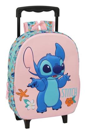 Sac à dos Stitch 3D pour enfants avec porte-bouteille et bretelles rembourrées