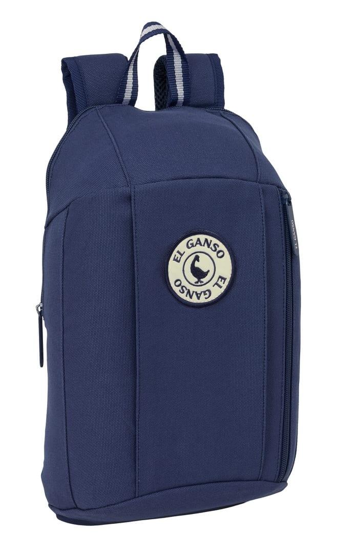 Zaino mini El Ganso Jeans per adulti con cerniera verticale, blu navy 1/3