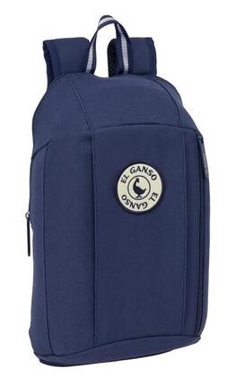 Sac à dos El Ganso Jeans Mini pour adultes avec fermeture éclair verticale, bleu