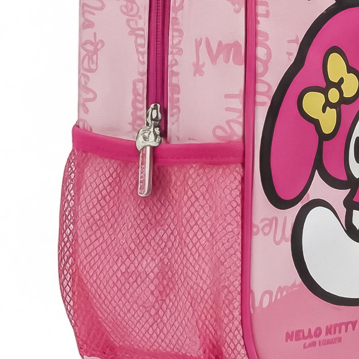 Zaino trolley 3D per bambini Hello Kitty, realizzato in poliestere ed EVA con 4/6