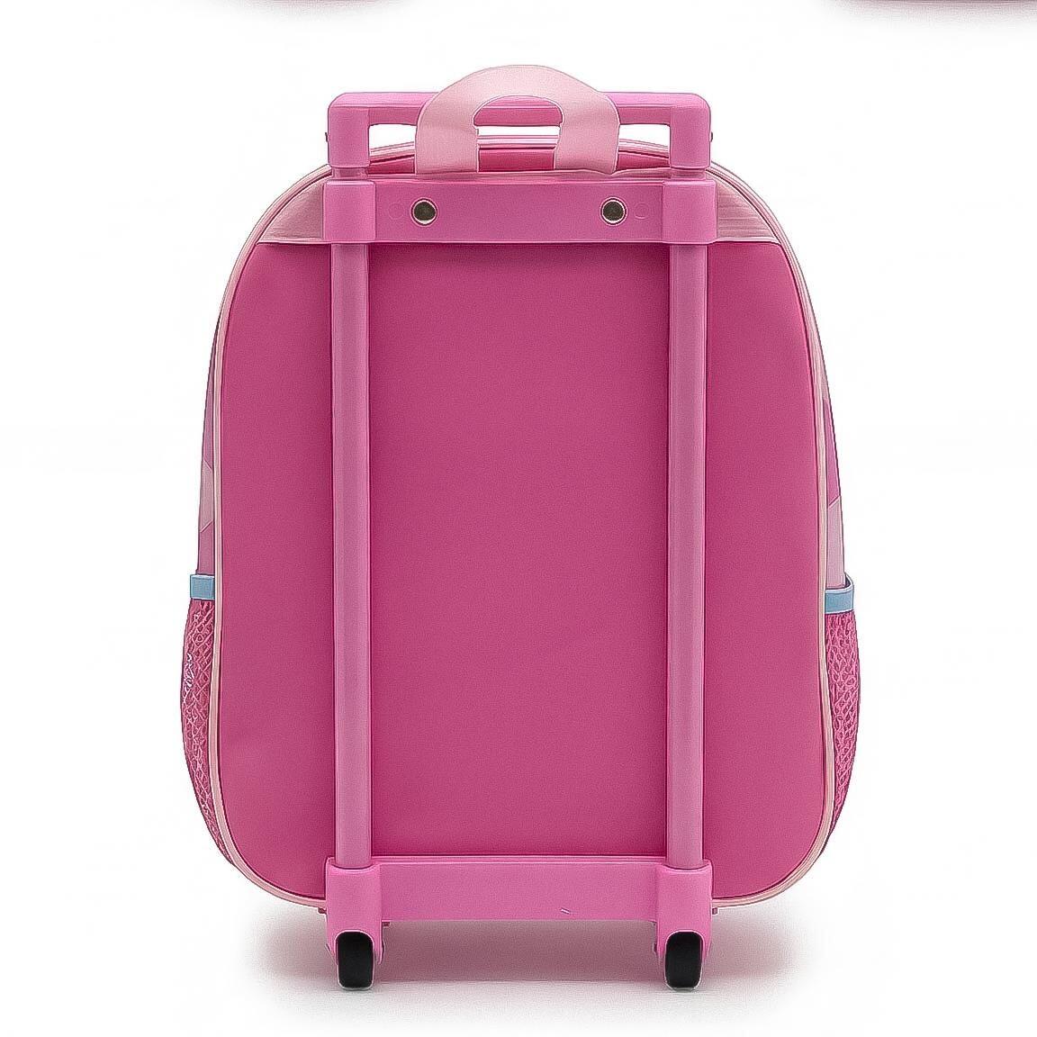 Zaino scolastico trolley 3D di Minnie Mouse per bambini, realizzato in 2/6
