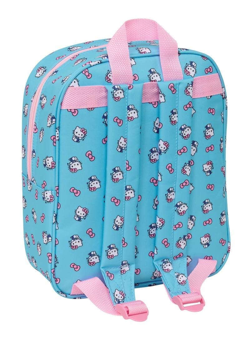 Zaino per bambini Hello Kitty 3D con cerniera blu turchese. 2/3