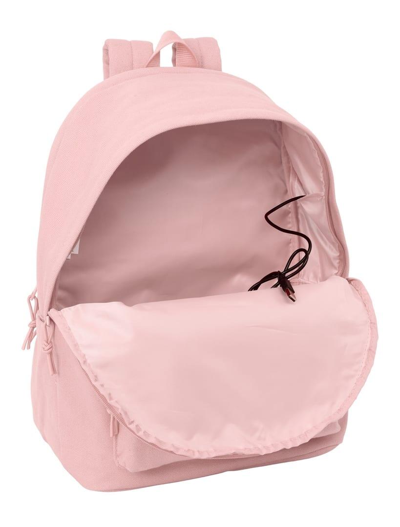 Mochila Safta Basic para Adultos para Laptop de 15,6" com USB Rosa 5/6