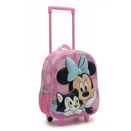 Sac à dos 3D Minnie Mouse pour enfants avec porte-bouteille et bretelles