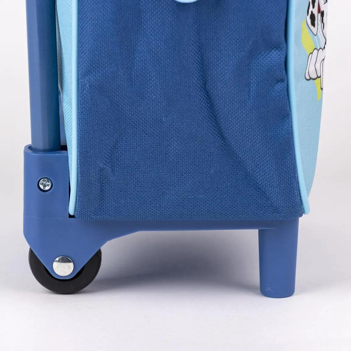 Mochila escolar infantil Patrulha Canina com rodinhas e alça telescópica - Azul 7/7