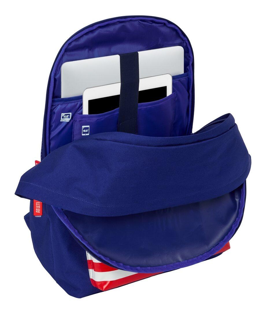 Mochila para laptop Atlético de Madrid para adultos com porta USB e bolso 6/6