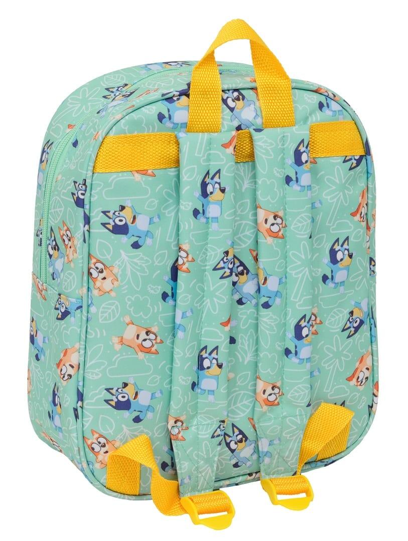 Mochila infantil Bluey 3D com zíper verde menta 2/3