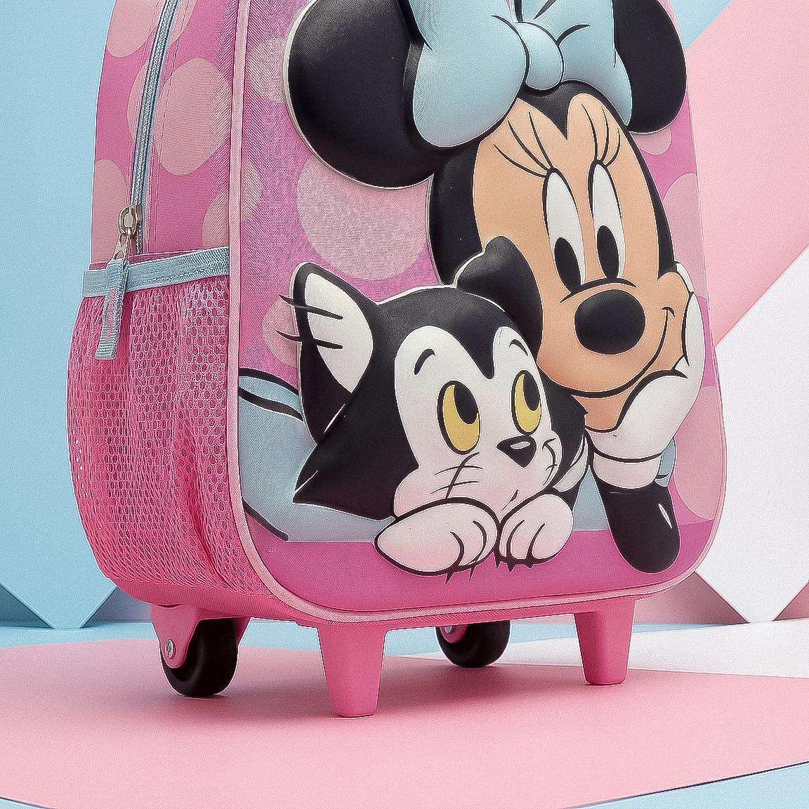 Zaino scolastico trolley 3D di Minnie Mouse per bambini, realizzato in 6/6
