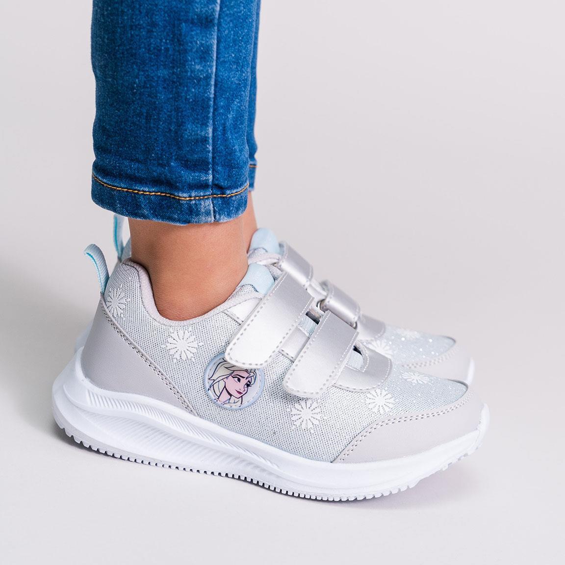 Scarpe da ginnastica Bambino Frozen II con Doppio Velcro Grigio e Bianco 6/7