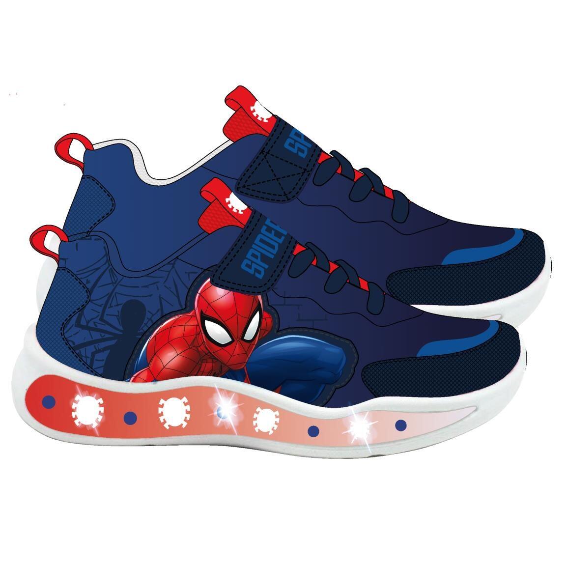 Scarpe da ginnastica Bambino Spiderman con Velcro e Lacci Blu Navy 2/3