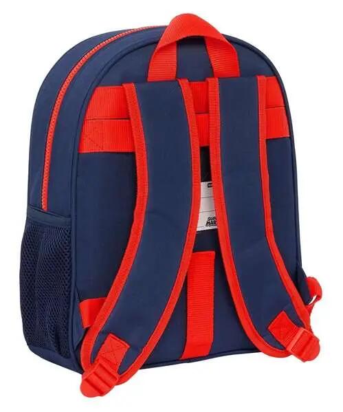 Super Mario Kinderrucksack, Trolley-kompatibel mit Vordertasche, Blau 2/3