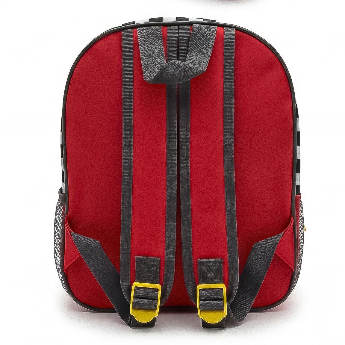 Mochila infantil 3D do filme Carros, feita de poliéster e EVA, com zíper 2/6