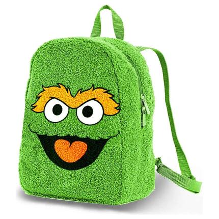 Elmo Kinder-Schulrucksack mit Vordertasche, 22 x 27 x 9 cm, Rot