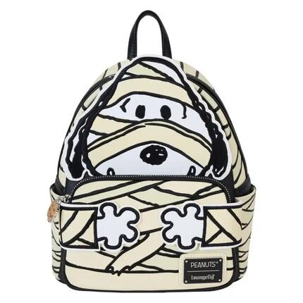 Sac à dos Snoopy pour enfant en similicuir avec poche avant - Rouge