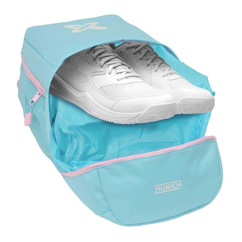 Mochila para sapatos Munich Sky para adultos com porta-garrafa - Azul Turquesa 4/5