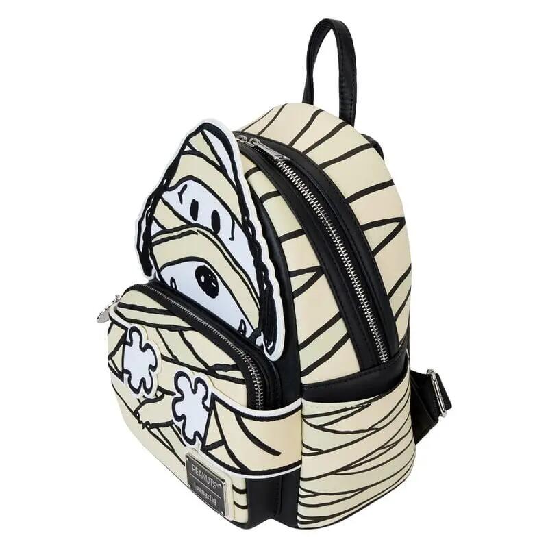 Zaino per adulti Snoopy Mummy in ecopelle con tasca frontale, beige 4/4