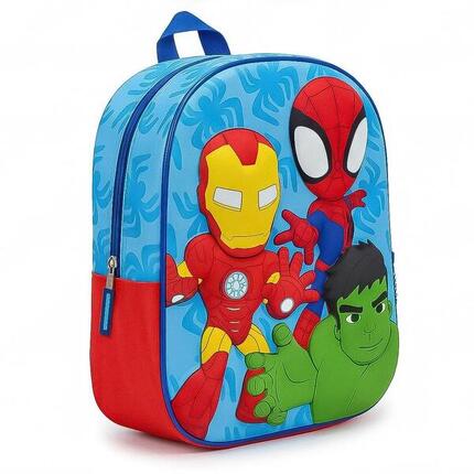Sac à dos Spiderman adulte en cuir végan avec bretelles réglables, noir