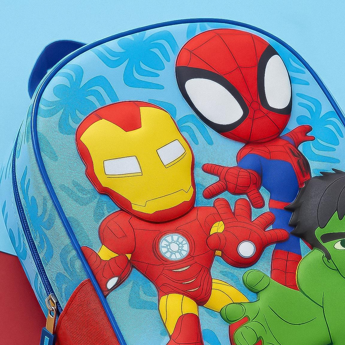 Zaino scolastico 3D di Spidey per bambini, realizzato in poliestere ed EVA con 6/6